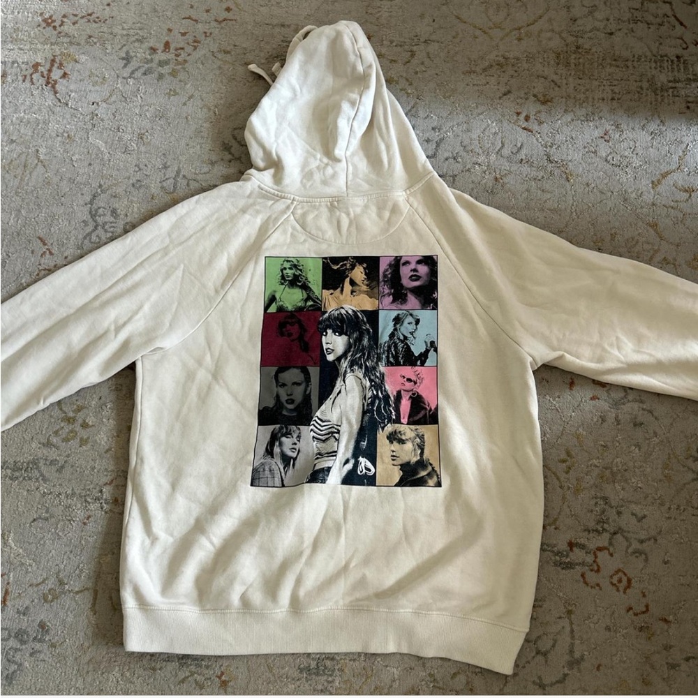 Taylor Swift White Graphic Sweater